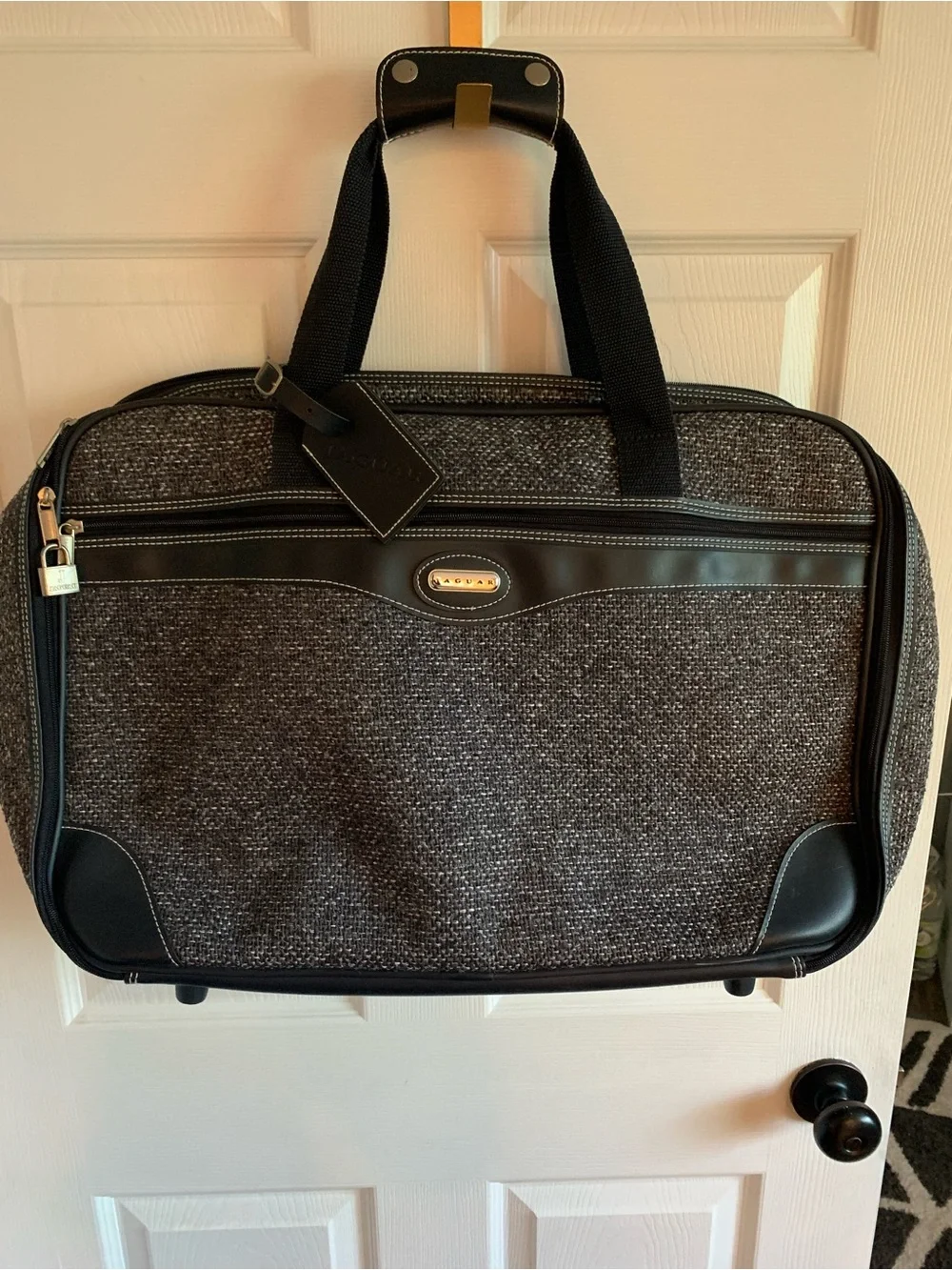 Vintage Y2K 1999 Jaguar Travel Duffel Tote Business Bag - Never Used - JC Penney